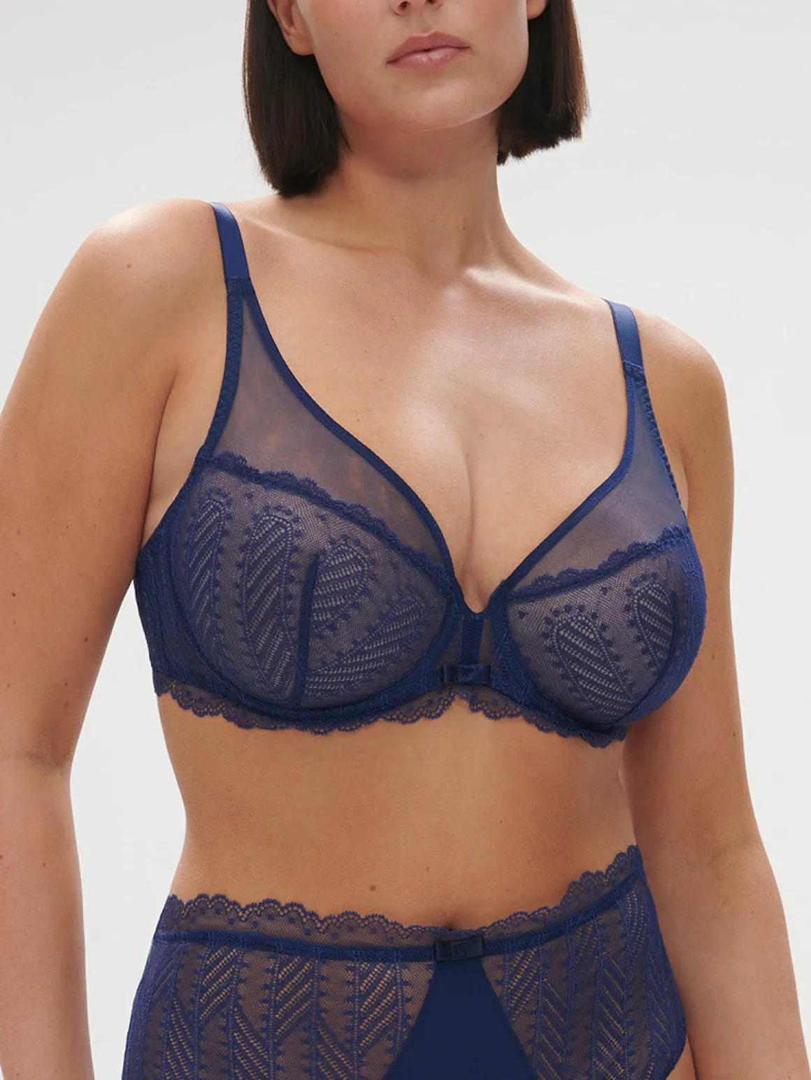 Soutien-gorge avec armatures décolleté plongeant - Midnight