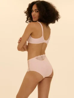 Soutien-gorge avec armatures decollete carre - Rose sakura