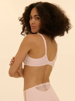 Soutien-gorge avec armatures decollete carre - Rose sakura