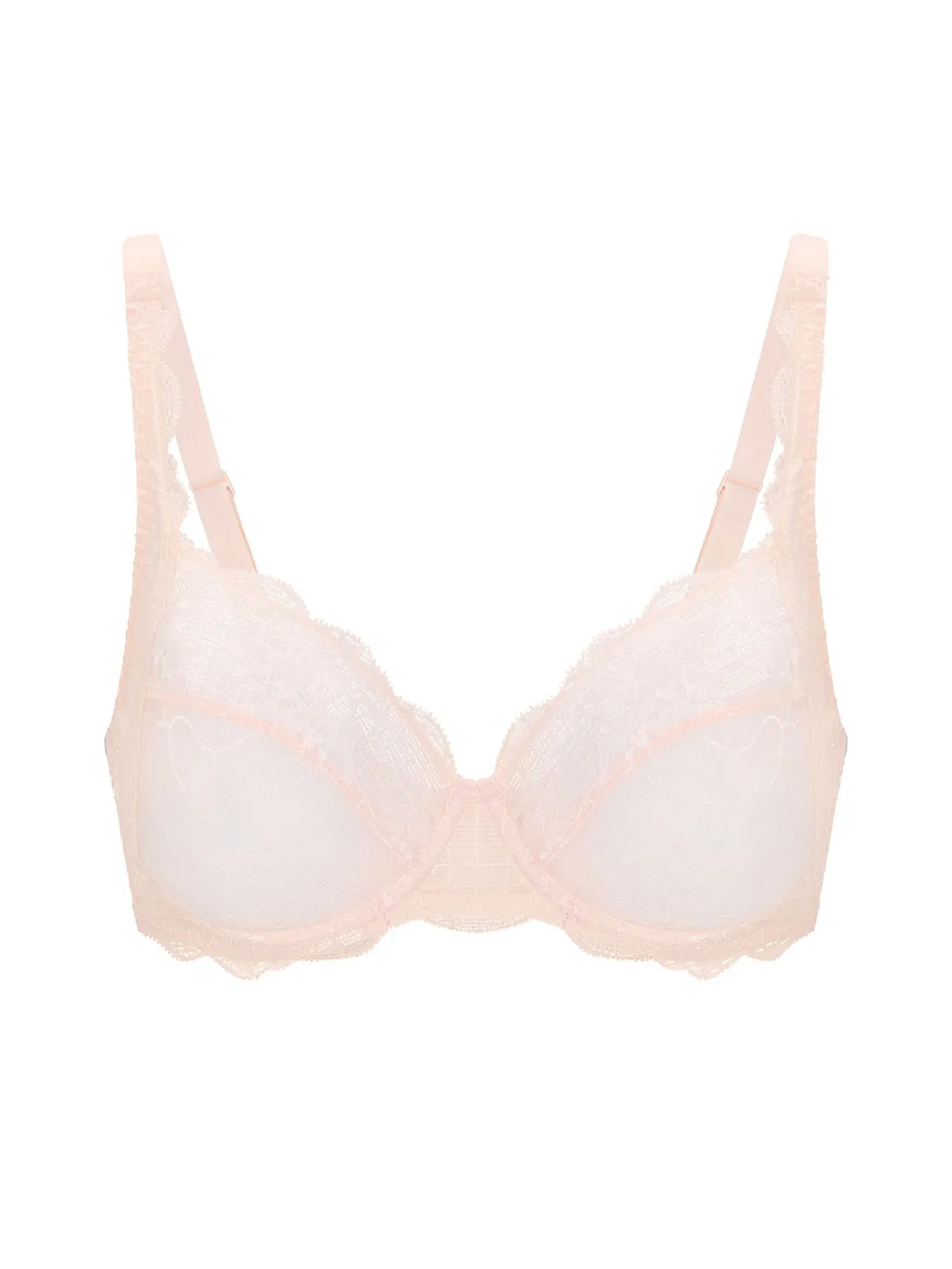Soutien-gorge avec armatures decollete carre - Rose sakura