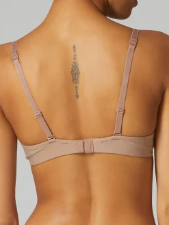 Soutien-gorge coque emboitante décolleté plongeant - Amaretto