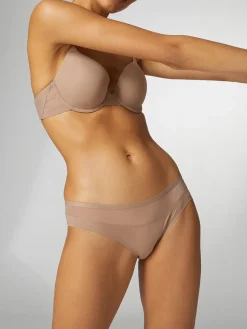 Soutien-gorge coque emboitante décolleté plongeant - Amaretto
