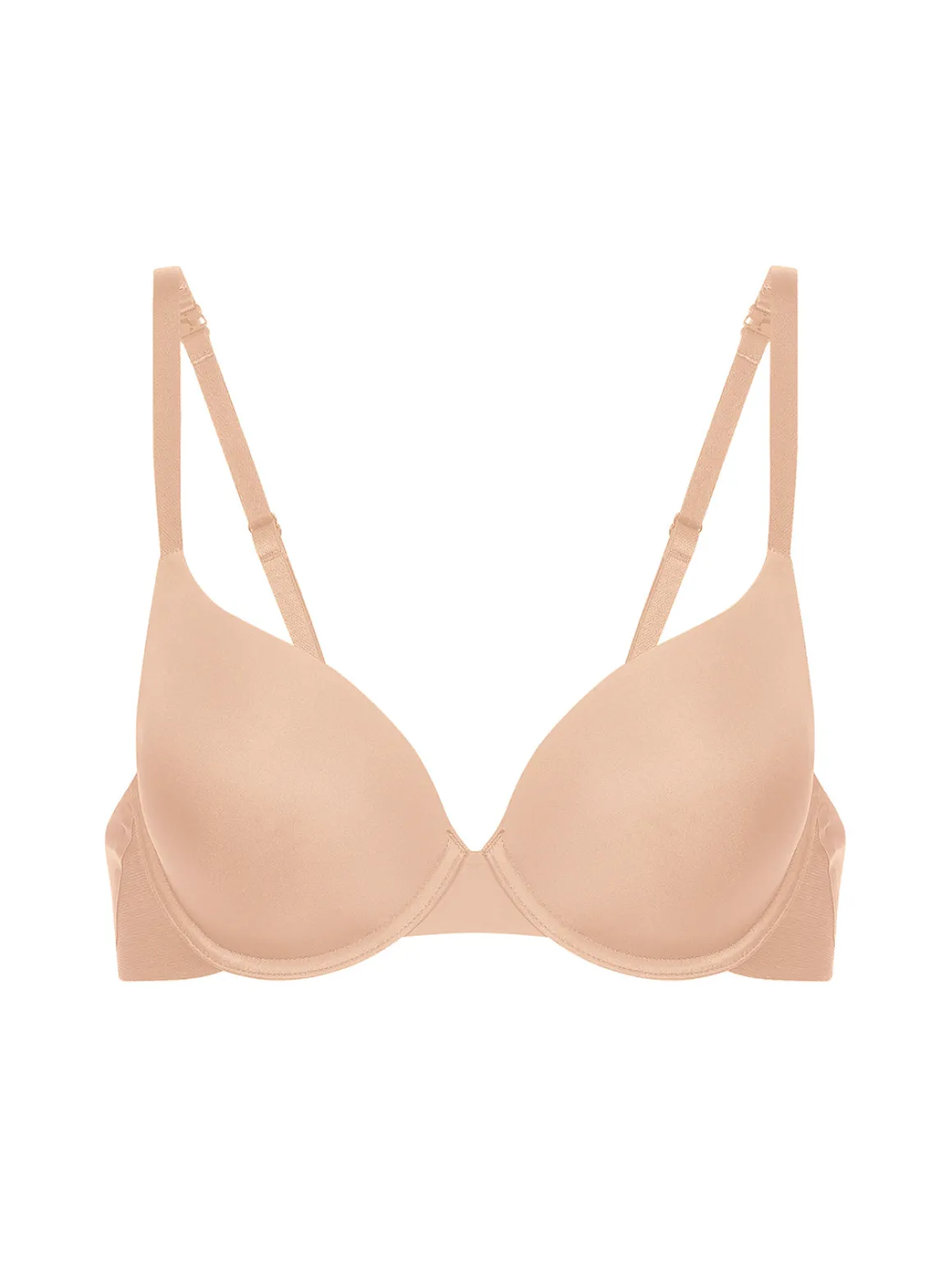 Soutien-gorge coque emboitante décolleté plongeant - Peau Rosée