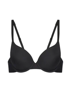 Soutien-gorge coque emboitante décolleté plongeant - Noir