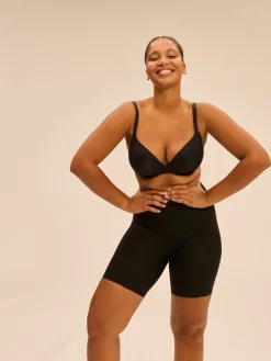 Soutien-gorge coque emboitante décolleté plongeant - Noir