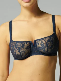 Soutien-gorge corbeille - Bleu Nuit