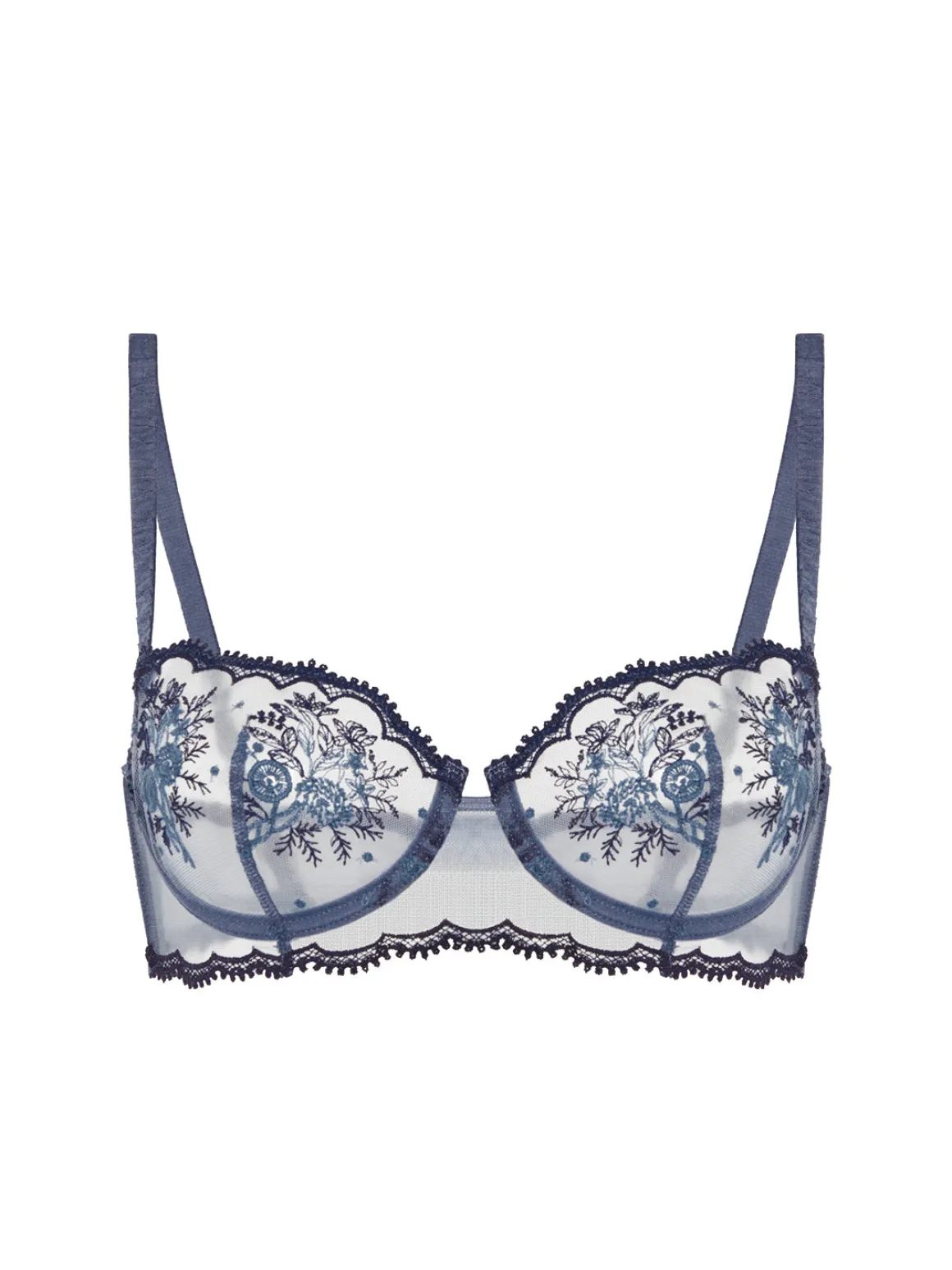 Soutien-gorge corbeille - Bleu Cendre