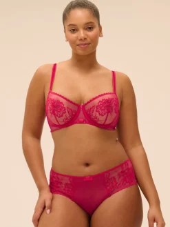 Soutien-gorge corbeille - Cranberry