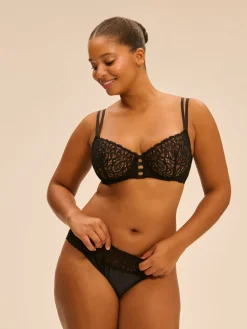Soutien-gorge corbeille - Noir