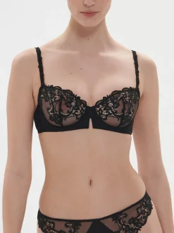Soutien-gorge corbeille - Noir/Noir