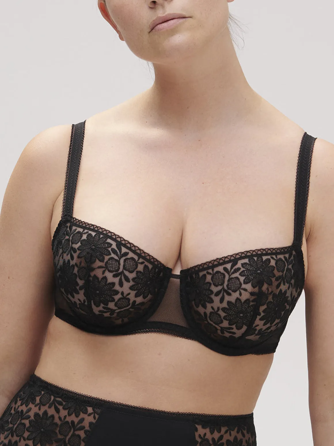 Soutien-gorge corbeille - Noir