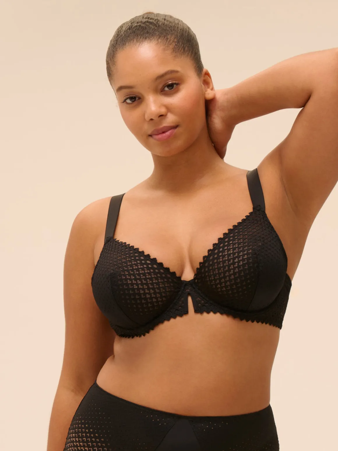 Soutien-gorge corbeille - Noir