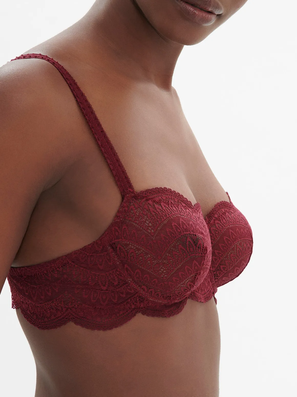 Soutien-gorge corbeille - Rouge Spinelle
