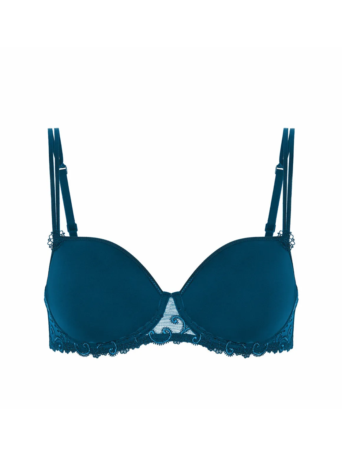 Soutien-gorge décolleté carré en spacer 3D - Bleu Prestige
