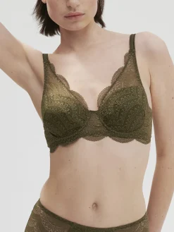 Soutien-gorge décolleté carré en spacer 3D - Vert Aventure