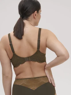 Soutien-gorge décolleté carré en spacer 3D - Vert Aventure