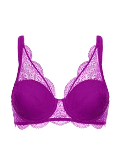 Soutien-gorge décolleté carré en spacer 3D - Bougainvillier