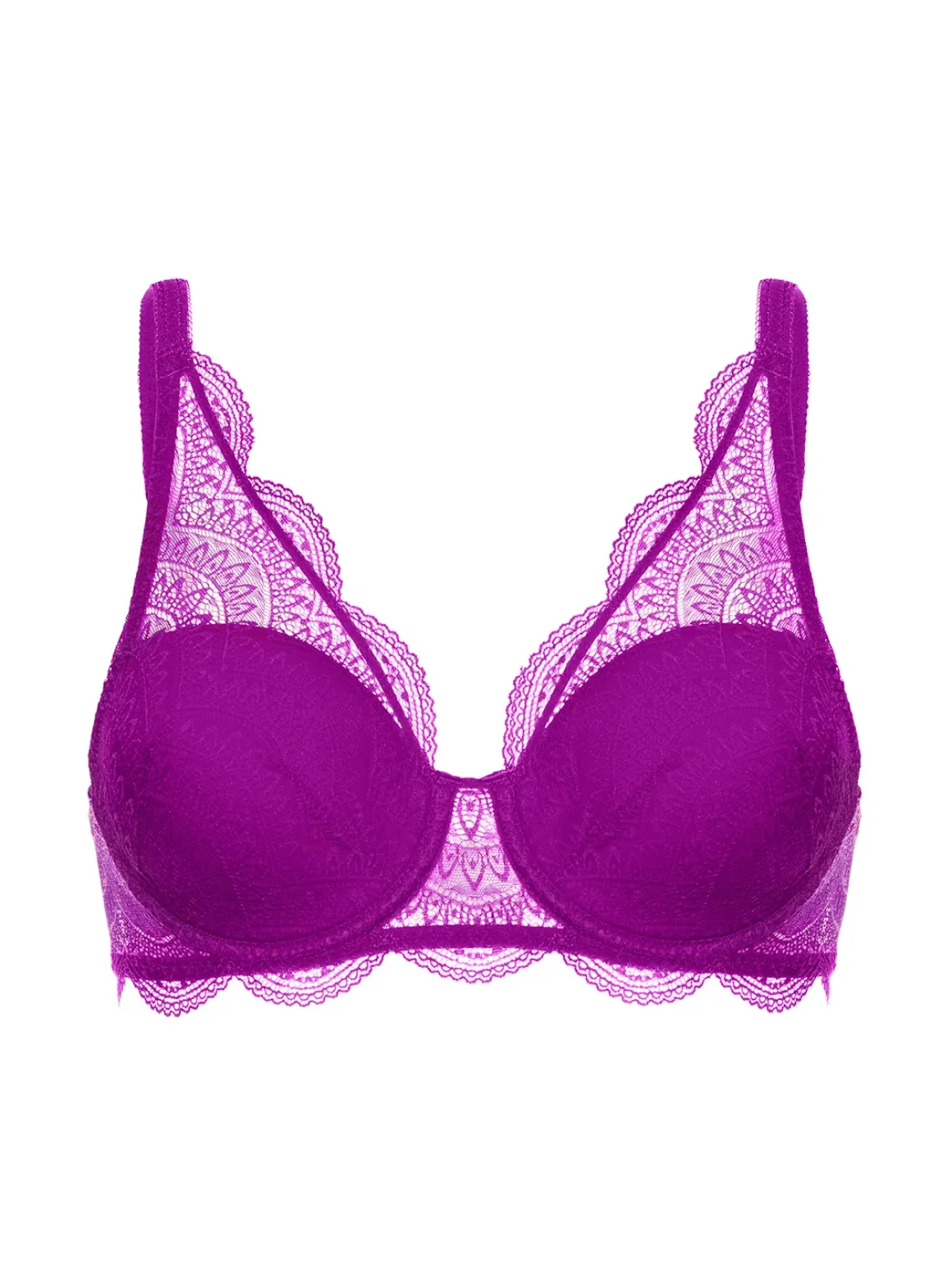 Soutien-gorge décolleté carré en spacer 3D - Bougainvillier