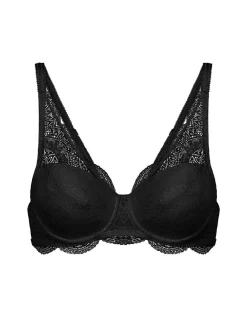 Soutien-gorge décolleté carré en spacer 3D - Noir