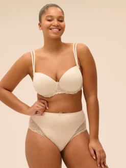 Soutien-gorge décolleté carré en spacer 3D - Beige Topaze