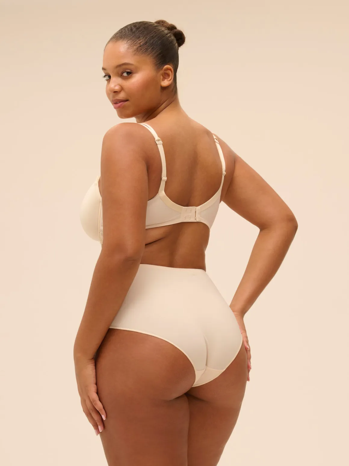 Soutien-gorge décolleté carré en spacer 3D - Beige Topaze