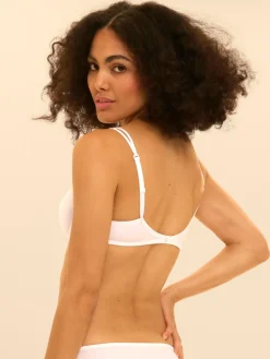 Soutien-gorge décolleté carré en spacer 3D - Blanc