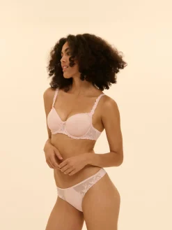 Soutien-gorge décolleté carré en spacer 3D - Poudre