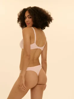 Soutien-gorge décolleté carré en spacer 3D - Poudre