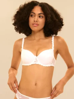 Soutien-gorge décolleté carré en spacer 3D - Blanc