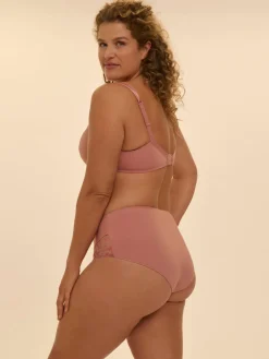 Soutien-gorge décolleté carré en spacer 3D - Rose Fumé