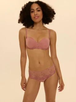 Soutien-gorge décolleté carré en spacer 3D - Rose Fumé