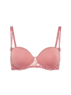 Soutien-gorge décolleté carré en spacer 3D - Rose Fumé