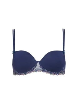 Soutien-gorge décolleté carré en spacer 3D - Bleu Rainbow