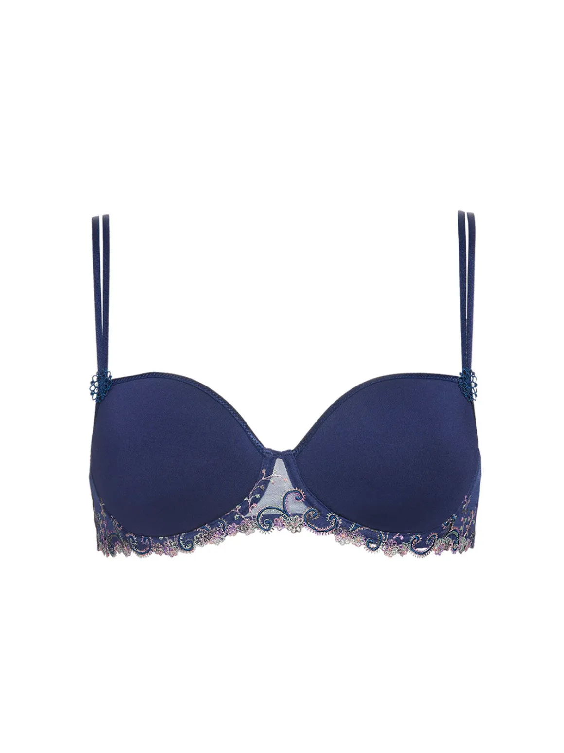 Soutien-gorge décolleté carré en spacer 3D - Bleu Rainbow