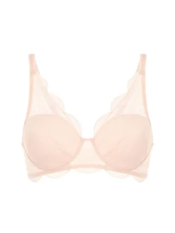 Soutien-gorge décolleté carré en spacer 3D - Poudre pétale