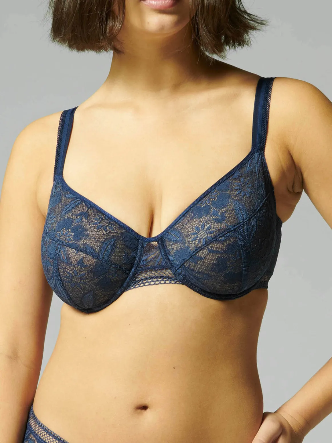 Soutien-gorge emboitant - Bleu Nuit