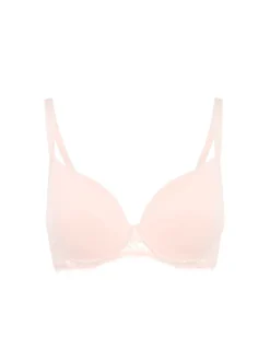 Soutien-gorge emboitant décolleté plongeant en spacer 3D - Poudre