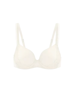 Soutien-gorge emboitant décolleté plongeant - Naturel