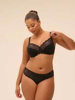 Soutien-gorge emboitant grande taille - Noir