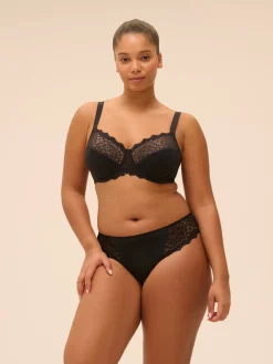 Soutien-gorge emboitant grande taille - Noir