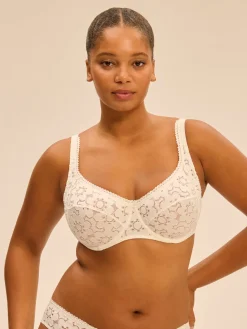 Soutien-gorge emboitant plongeant - Naturel