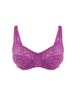 Soutien-gorge emboitant plongeant - Violet Divine