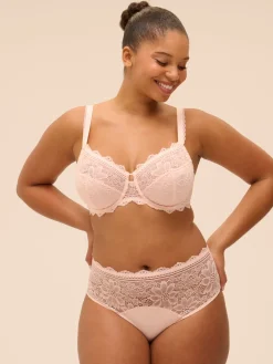 Soutien-gorge emboitant pour poitrine généreuse - Poudre Pétale