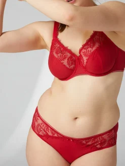 Soutien-gorge emboitant pour poitrine généreuse - Rouge Opéra
