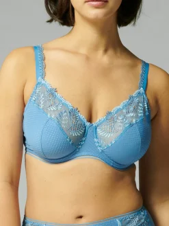 Soutien-gorge emboitant pour poitrine généreuse - Bleu jeans