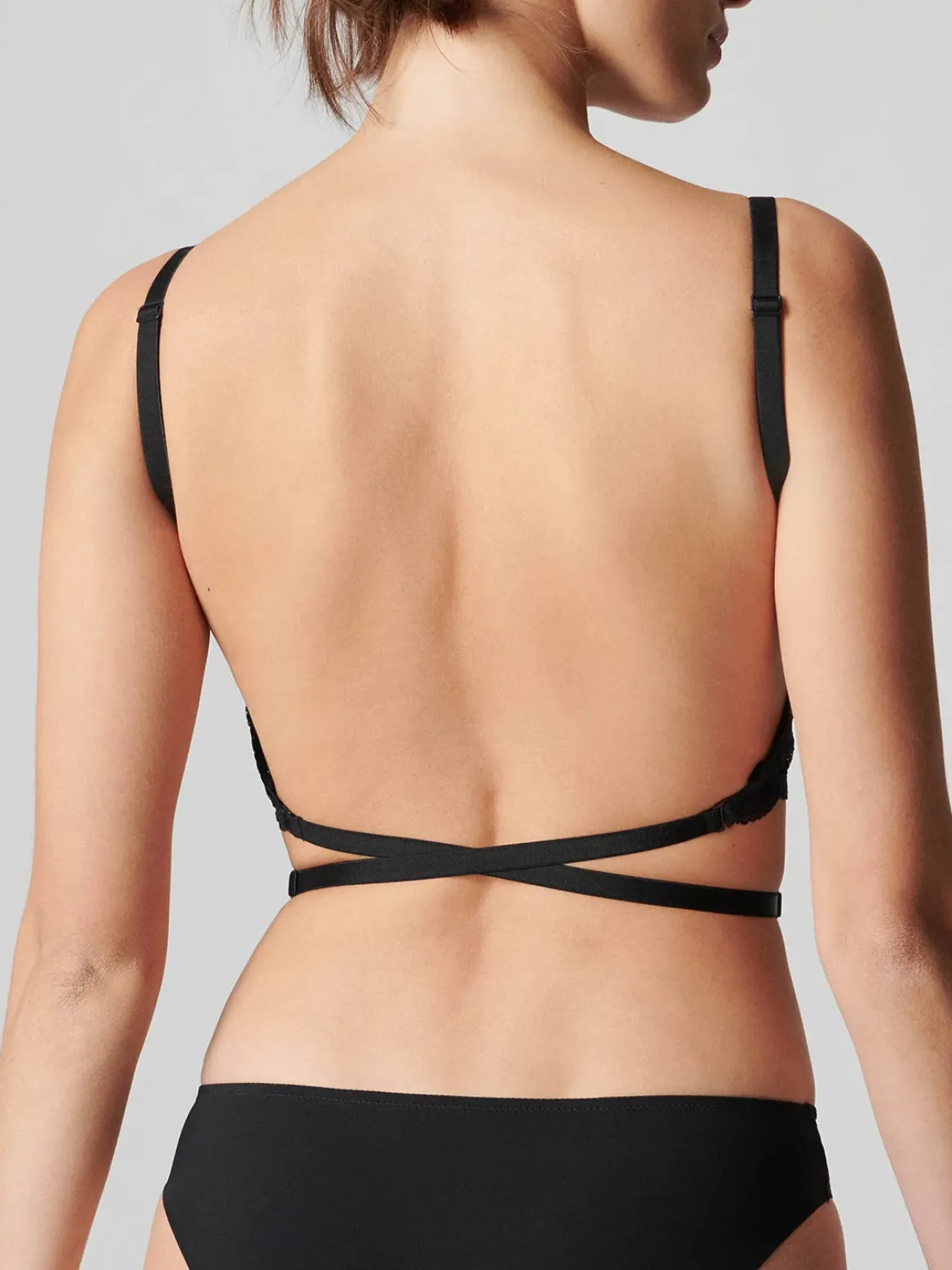 Soutien-gorge multi-positions dos nu - Noir