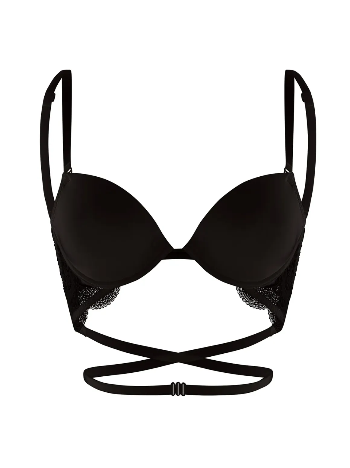 Soutien-gorge multi-positions dos nu - Noir