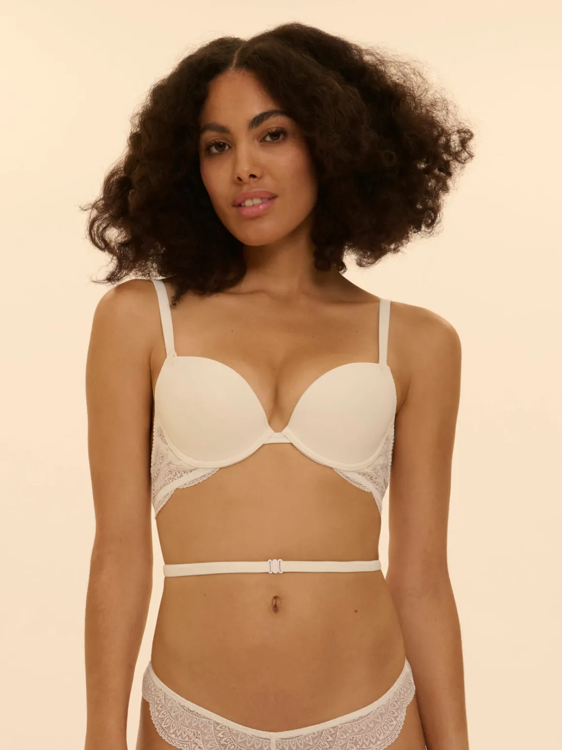 Soutien-gorge multi-positions dos nu - Naturel