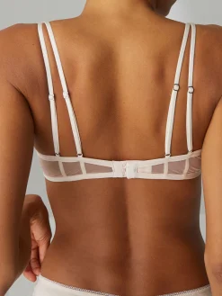 Soutien-gorge plongeant mono-armature - Rose pop