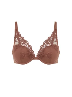 Soutien-gorge push-up décolleté plongeant - Brun Tender